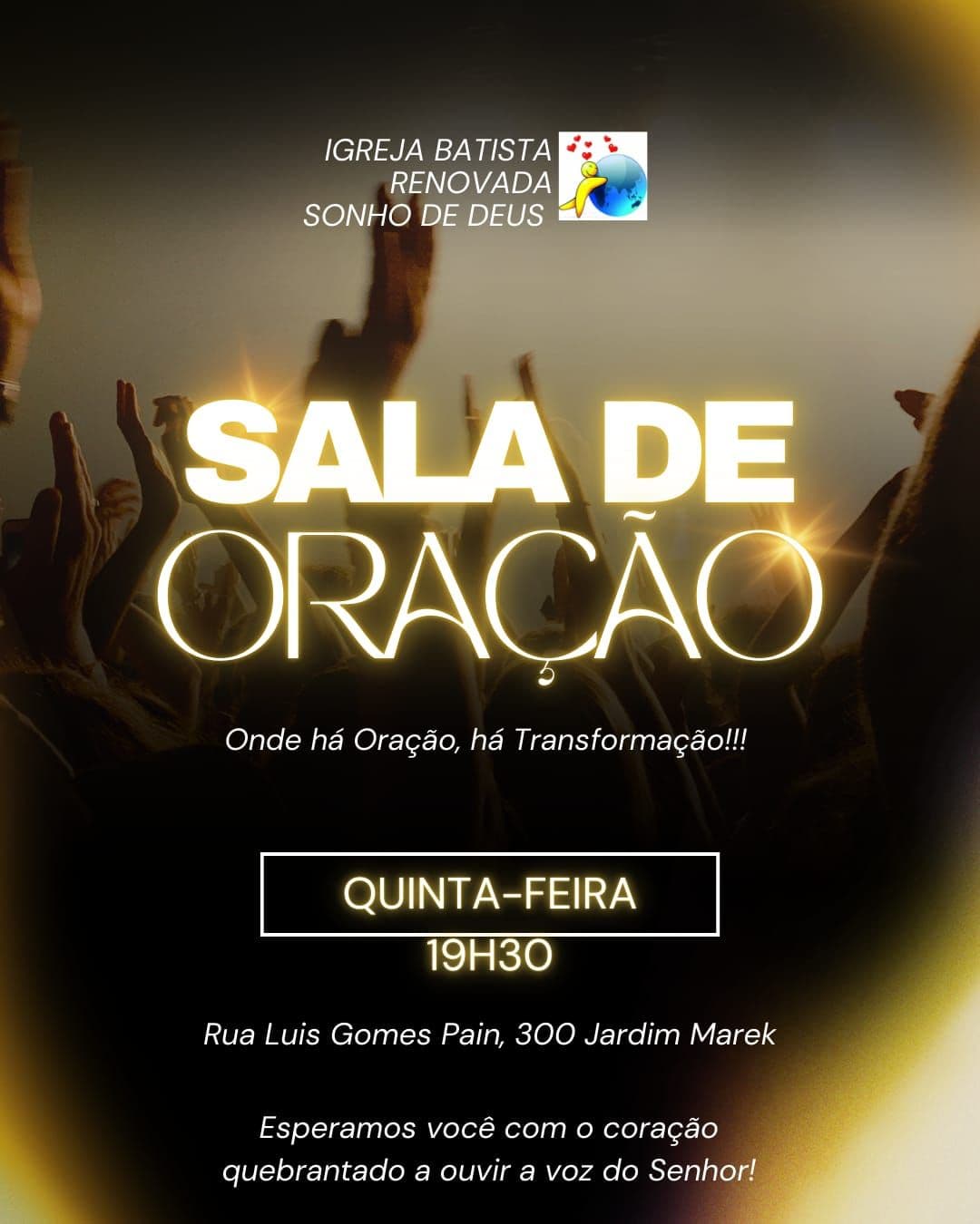 Sala de Oração – Um Tempo com Deus!